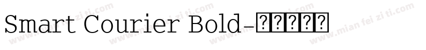 Smart Courier Bold字体转换